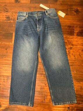 Raey Blue Medium Wash Denim Boyfriend Jeans NWT $242, Size S